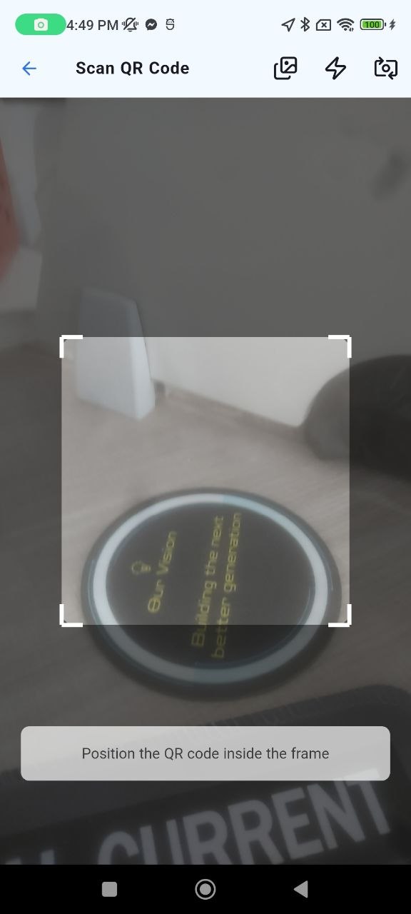 Scan QR code to activate