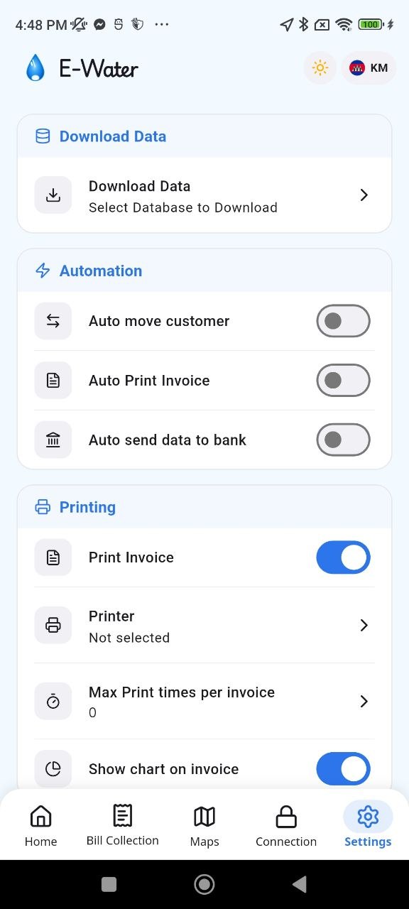 Settings — download & automation